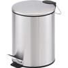 Wahei Freiz MJ-0667 My Lash II Pedal Trash Can, 1.3 gal (5 L), Stainless Steel view 1