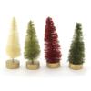 Bethany Lowe Set/10 Retro Bottle Brush Christmas Trees Red White Green Tabletop Decor view 2