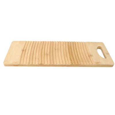 Junluck Laundry Washing Board, Clothes Cleaning Tools Modern and Simple Thicken Wooden 19.7in Washing Board, for Family Use