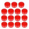 2oz/60ml Red Aluminum Tin Jar With Screw Lid - 15 Pack Metal Round Cans Containers for Lip Balm, DIY Salve, Spice, Candies, Crafts - Cosmetic Sample Steel Containers view 1