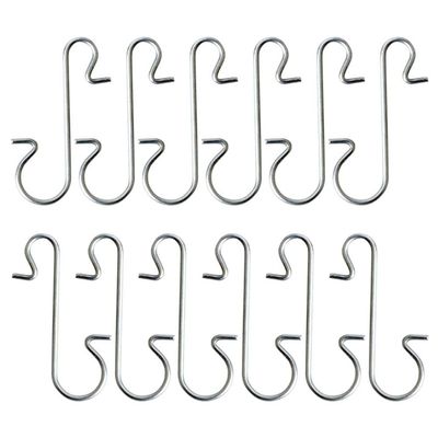 BESTOYARD 300Pcs Christmas Ornament Hooks Heavy Duty S Shaped Ornament Hangers Christmas Tree Hanger for Christmas Tree Hanging Decoration Silver