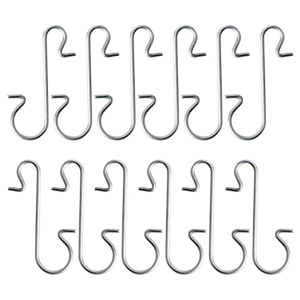 BESTOYARD 300Pcs Christmas Ornament Hooks Heavy Duty S Shaped Ornament Hangers Christmas Tree Hanger for Christmas Tree Hanging Decoration Silver