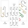 BESTOYARD 300Pcs Christmas Ornament Hooks Heavy Duty S Shaped Ornament Hangers Christmas Tree Hanger for Christmas Tree Hanging Decoration Silver view 2