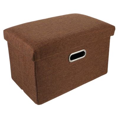 Cabilock 1pc Multifunctional Storage Stool Lightweight Portable Simple Storage Box for Clothes Neat Design for Home Travel Outdoor Use Soft Material