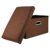 Cabilock 1pc Multifunctional Storage Stool Lightweight Portable Simple Storage Box for Clothes Neat Design for Home Travel Outdoor Use Soft Material view 4
