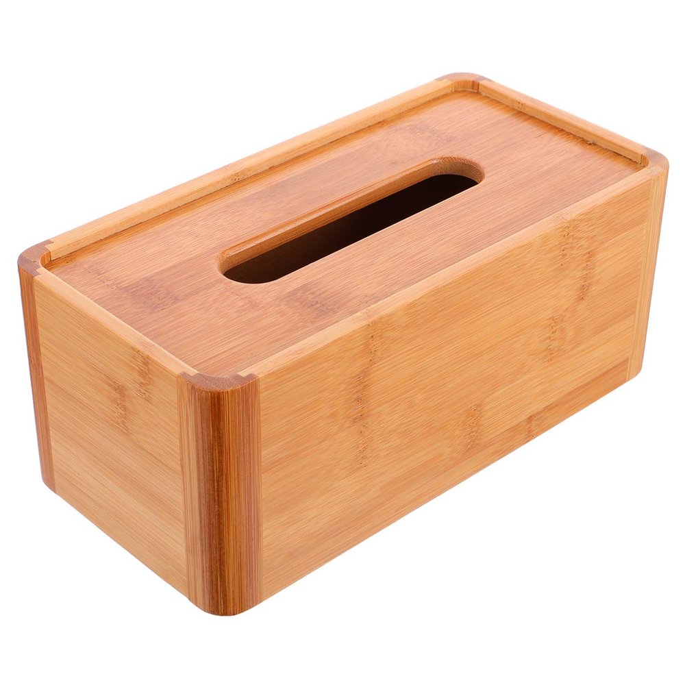1 Pc Box Wooden Tissue Box Tissue Container Paper Towel Bag Desktop Cover Countertops Cover Holders Decorative Dressers Bathroom Bag Rectangle