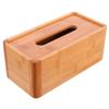 1 Pc Box Wooden Tissue Box Tissue Container Paper Towel Bag Desktop Cover Countertops Cover Holders Decorative Dressers Bathroom Bag Rectangle view 1