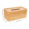 1 Pc Box Wooden Tissue Box Tissue Container Paper Towel Bag Desktop Cover Countertops Cover Holders Decorative Dressers Bathroom Bag Rectangle view 2