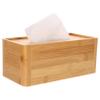 1 Pc Box Wooden Tissue Box Tissue Container Paper Towel Bag Desktop Cover Countertops Cover Holders Decorative Dressers Bathroom Bag Rectangle view 3