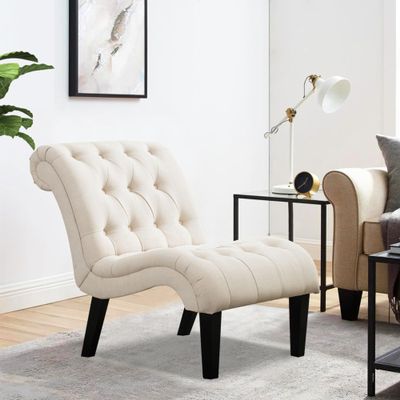 annjoe Accent Chair Upholstered Chair Button Tufted Slipper Chairs Side Chair for Living Room Dining Room Bedroom Funiture