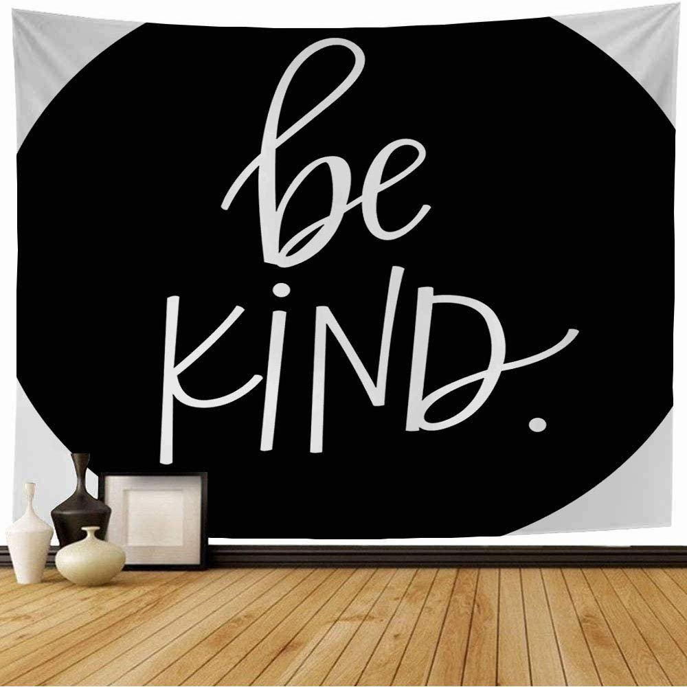 Starotor Wall Tapestry Love Be Kind Amazing Hand Miscellaneous Do Humility Others Kindness Rule Fashion Lettering Caring Tapestry Wall Hanging Bedding Tapestry for Bedroom 60x50 Inch