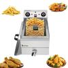 Electric Deep Fryer with Basket, Stainless Steel, Easy to Clean Deep Fryer, Oil Filtration, Professional Grade, with Timers and Thermostats (12.5QT/11.8L,Single Tank) view 1