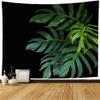 Starogs Tapestry Green Leaves Monstera Dark Philodendron Wild Plant Big Liana Growing Houseplant Floral Nature Vine Wall Tapestry Wall Decor Blanket for Bedroom Home Dorm 60x50 Inch view 1