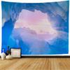 Staropho Tapestry Blue Majestic Ice Cave Covered Melting Uncultivated Snow Flooded Polar Nature Exploration Textures Wall Tapestry Beach Tapestry for Bedroom Dorm 60x50 Inch view 1
