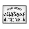 Stupell Industries Rustic Minimal Christmas Tree Farm Black White view 1