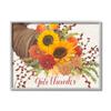 Stupell Industries Give Thanks Autumn Harvest Floral Cornucopia view 1