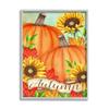 Stupell Industries Autumn Pumpkins with Sunflowers Red Leaves view 1
