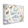 Stupell Industries Sand Between Mistletoes Phrase Nautical Beach Christmas view 1