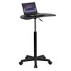 BizChair Black Sit to Stand Mobile Laptop Computer Desk view 3