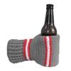 Beer Mitten Gloves, Knit Stitched Drink Mitt Holder for White Elephant Gag Gift Tailgating Idea view 1
