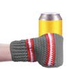 Beer Mitten Gloves, Knit Stitched Drink Mitt Holder for White Elephant Gag Gift Tailgating Idea view 2