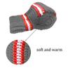 Beer Mitten Gloves, Knit Stitched Drink Mitt Holder for White Elephant Gag Gift Tailgating Idea view 3