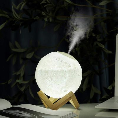 For Bedroom Home Mist Humidifiers For Household Mute Humidifier Usb Aroma Diffuser Essential Oil Spray Large Amount Of Fog Night Light