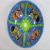 14" round TALAVERA VESSEL SINK Mexican handmade ceramic bathroom basin, folk art view 2