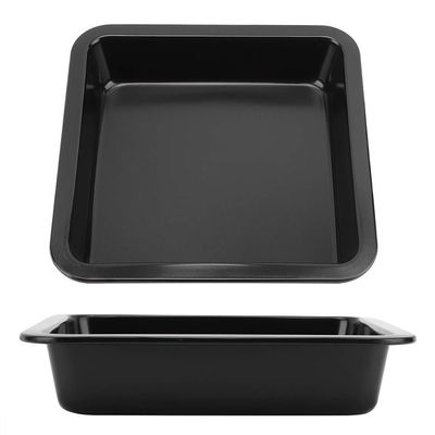 2pcs Square Baking Pan, Nonstick Carbon Steel Cheesecake Brownie Baking Mould for Home Kitchen Oven, 8.9 x 8.9 in