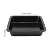 2pcs Square Baking Pan, Nonstick Carbon Steel Cheesecake Brownie Baking Mould for Home Kitchen Oven, 8.9 x 8.9 in view 4