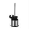 Croydex Auto Closing Toilet Brush, Chrome, H 385mm x W 144mm x D 114mm view 4