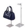 Greneric 2 Pack Metal Adjustable Handbag Display Stand Holder Hanging Bag Rack for Retail Store Windows Tabletop Display Props Shelves Organizer Storage for Home (Mirror) view 1