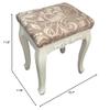 ALoveTree 2PCS Stool Covers Rectangle Stretch Chair Seat Slipcover Breathable Saddle Seat Counter Stool Cover Style 12 view 3