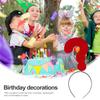 Amosfun 2pcs Question Mark Headband Party Photo Booth Headband Holiday Christmas Hair Hoop Costume Headpiece Party Favors Red view 3