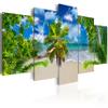 artgeist Textured Canvas Wall Art Tropical Nature 80x40 in - 5pcs Painting Canvas Prints Picture Artwork Image Framed Contemporary Modern Photo Wall Home 030112-44 view 1