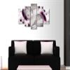 artgeist Textured Canvas Wall Art Flowers Orchid 80x40 in - 5pcs Painting Canvas Prints Picture Artwork Image Framed Contemporary Modern Photo Wall Home a-A-0030-b-o view 2