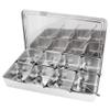 Seasoning Box Set, 8-Grid Stainless Steel Seasoning Box Condiment Storage Containers Jar Kitchen Utensils view 4
