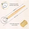 2 Pcs Danish Dough Whisk Large Stainless Steel view 3