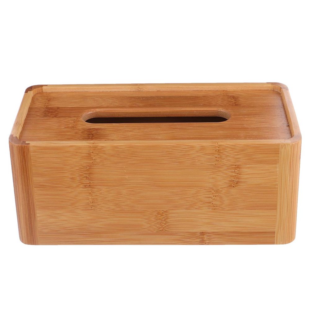 1pc Natural Tissue Holder Stylish Facial Storage Box for Home Office Travel Capacity Design