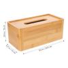 1pc Natural Tissue Holder Stylish Facial Storage Box for Home Office Travel Capacity Design view 2