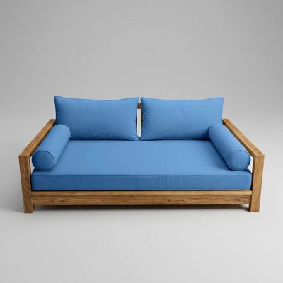 Prolinemax Style 2 - Mattress & Pillow Bolster Cushion for Outdoor Indoor Daybed Porch Swing Bed Pipe Trim Twin-XL Size AD102 | Covers ONLY |