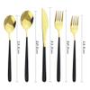 Uniturcky 304 Stainless Steel Flatware Service For 6, Green Silver Utensils Sets Cutlery,Resuable Tableware Set Including Dinner Knife Fork Spoon 30-Piece Silverware Set For Camping Wedding view 2