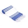 Goroly Home Cotton Turkish Peshtemal Beach Towel, Extra Large, Thin Quick Dry Sand Free Pool & Swim Towel, Bathing Blanket, Travel Essentials, (Royal Blue, 36x71 Inches) view 1