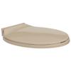 vidaXL Toilet Seat with Soft-Close Function, Reliable Polypropylene Material, Easy to Install with Top Mount Hinges, Scratch-Resistant Beige Toilet Seat, Suitable for Standard Toilet Bowls view 1