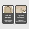 vidaXL Toilet Seat with Soft-Close Function, Reliable Polypropylene Material, Easy to Install with Top Mount Hinges, Scratch-Resistant Beige Toilet Seat, Suitable for Standard Toilet Bowls view 4
