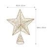 Cabilock Lighted Christmas Tree Topper, 9.8 in Gold LED Star Holiday Decor view 2