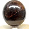 2.1" 340g Sparkling Deep Red Garnet Almandine Sphere Polished Natural Gemstone Crystal Mineral Ball - India + Stand view 1