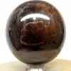 2.1" 340g Sparkling Deep Red Garnet Almandine Sphere Polished Natural Gemstone Crystal Mineral Ball - India + Stand view 3