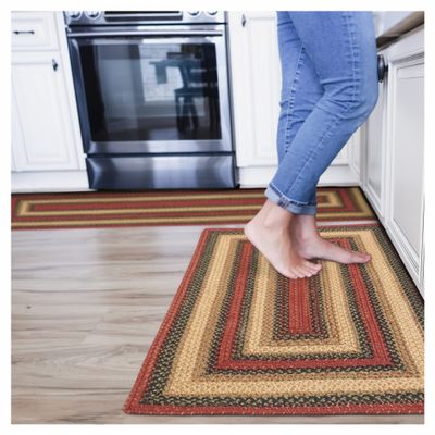 Highland Jute Braided Runner Rug 22x72 - Multicolor Braided Rug Runners to Use in Kitchen & Entryway