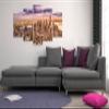 artgeist Textured Canvas Wall Art New York 80x40 in - 5pcs Painting Canvas Prints Picture Artwork Image Framed Contemporary Modern Photo Wall Home d-B-0069-b-o view 2